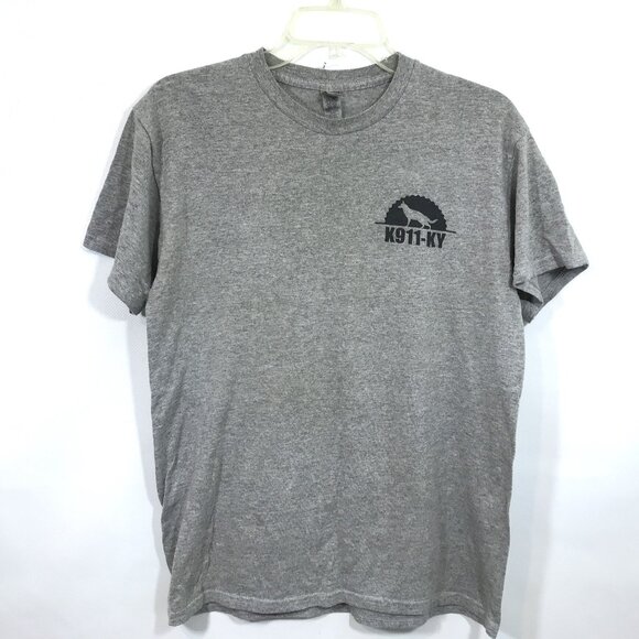 K9 911 Kentucky Cancer Graphic T-Shirt Gray M - Picture 2 of 3